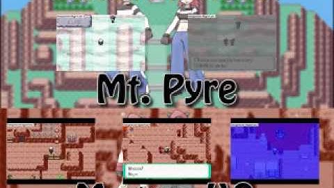 Lets Play: Pokemon Sapphire and Emerald Mt. Pyre/Magma HQ Menu