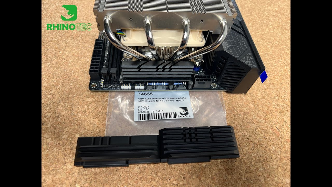 Asus B760-I / B660-I with smaller VRM Heatsink for Noctua NH-L12