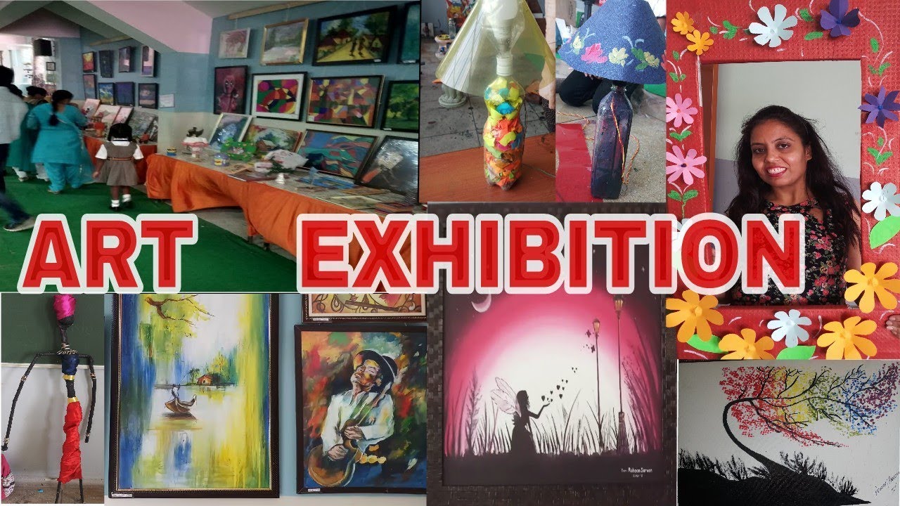 IDEAS FOR ART EXHIBITION || School Students - YouTube