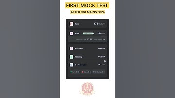 🔴 SSC CGL 2025 | First Mock Test After Mains 2024 | 99.92% | Rank 176/1.95 Lakh #cgl2025 #ytshorts