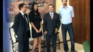 Adriana Lima and Marko Jaric in Serbia