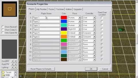 how to lock player slots in wc3