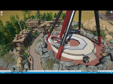 Let's Play Planet Coaster Episode 5 - Flat Ride Theming & Steam Train