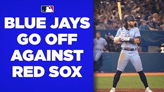 Blue Jays GO OFF for 9 runs in one inning against the Red Sox!