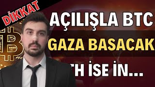 Açılış Gazı Kökleyecek Diyor Btc İçin Devam Eth İçin Tama... Bitcoin Altcoin Genel Borsa Analizi