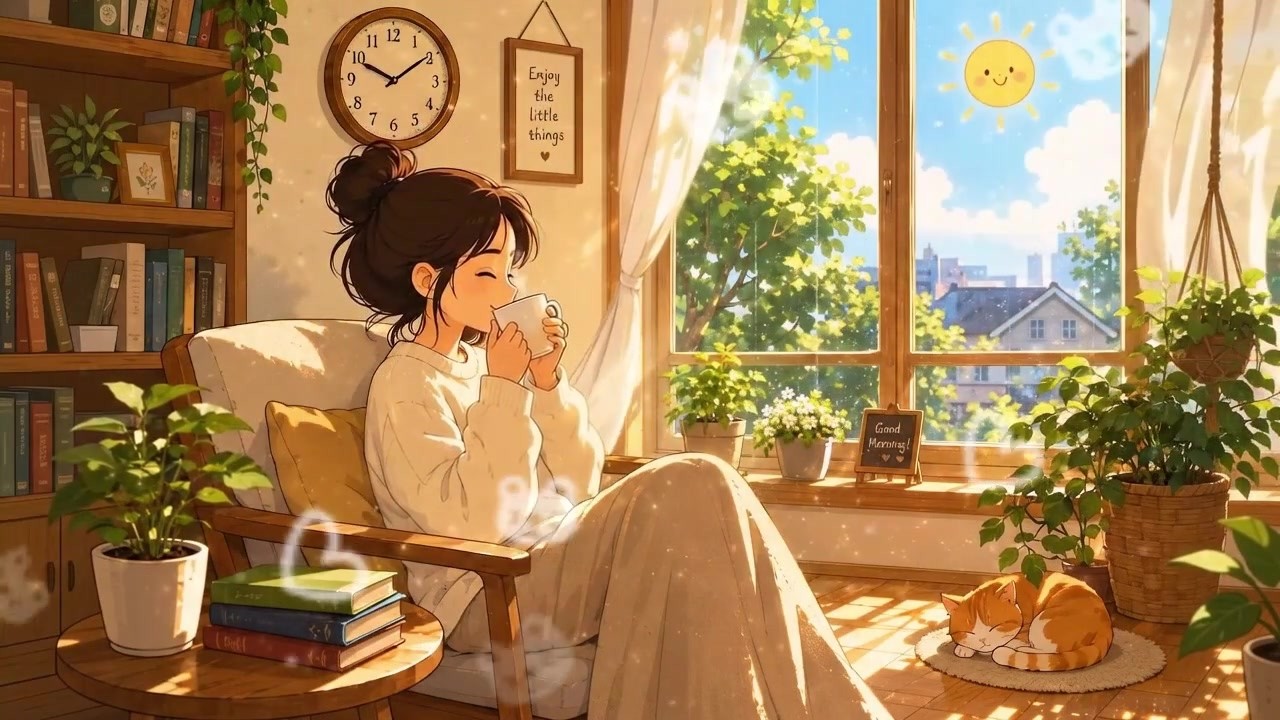 Lofi Jazz Morning Chill - Calm Study Music - YouTube