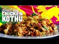 Sri Lankan style Chicken Kottu Roti - Sri Lankan street food