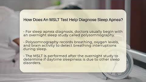 How Does An MSLT Test Help Diagnose Sleep Apnea? - Sleep Apnea Support Network