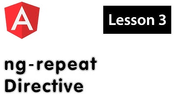 AngularJS Basics Tutorial for Beginners - 03 - ng-repeat Directive