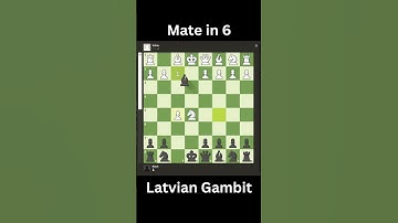 Mate in 6 (Latvian Gambit)