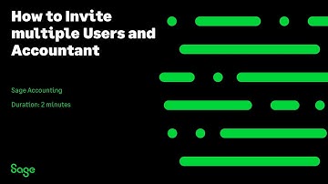 Sage Accounting - How to Invite multiple Users and Accountant (Canada)