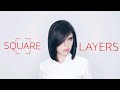 SQUARE LAYERS HAIRCUT from BASIC COURSE FOR HAIRDRESSERS - NIKITOCHKIN