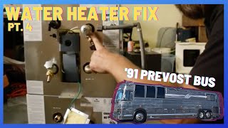 Prevost water heater replacement | The Oreo Tails