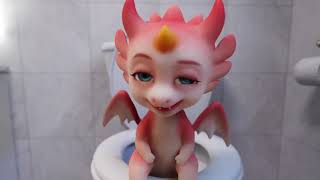 Nino the Pink Dragon | A prank in the toilet screenshot 1