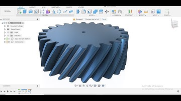 Quickest way to make a Helical Gear in Fusion 360 | Fusion 360 Tutorial |