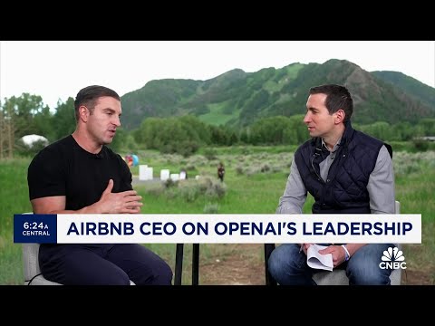 Airbnb CEO on supporting OpenAI's Sam Altman: 'You learn a lot about people in a crisis' Episode cover