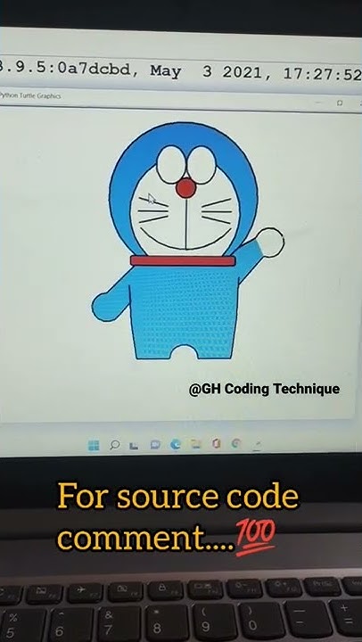 Draw Doraemon Using Python #python #developer #development #coding # ...