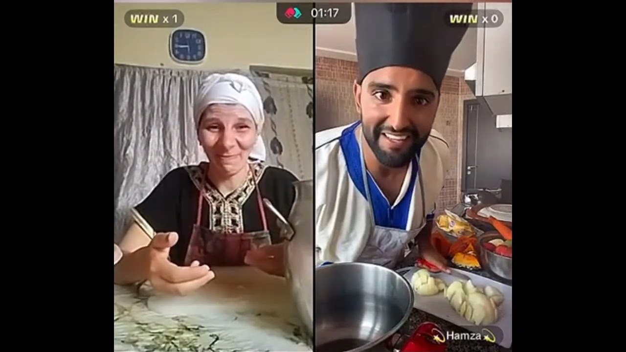 لقطات مضحكة مع قصباوية وحمزة في لايف كسكسو 😂