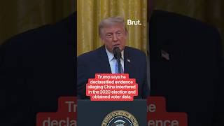 Trump says China interfered in the 2020 presidential election.
