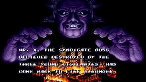 Streets Of Rage 2 Opening Screen