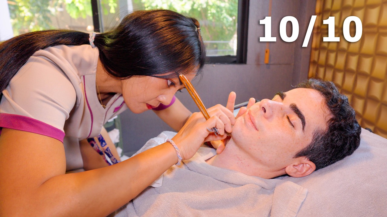 ASMR: Удивительное мытье тела, скраб и полный спектр парикмахерского массажа