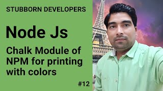 Use chalk module of NPM for printing colorful text in console of Node.js