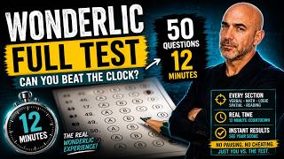 The Full Wonderlic Practice Test: 50 Questions, 12 Minutes