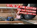 FIRST FIX PLUMBING ON THIS KITCHEN & HOW TO CUT INTO A  COLD MAIN THAT WOULDNT SHUT OFF COMPLETELY..