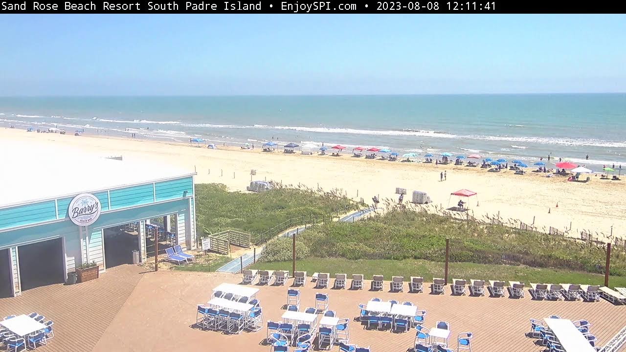 South Padre Island LIVE - North Beach Webcam at Sand Rose Beach Resort South Padre Island