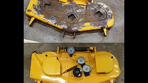 Restoring mower deck Cub Cadet