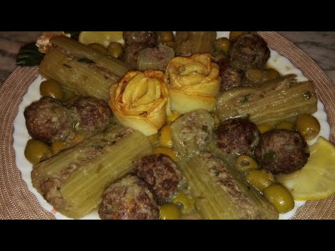 دولمة الخرشف باللحم المفروم والزيتون على طريقتي بنة لا تقاوم