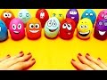 Play-doh surprise eggs and toys - Smiley face Christmas play doh surprises for kids