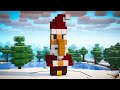 Minecraft Santa Villager Statue Tutorial 🎅 | Easy Christmas Build