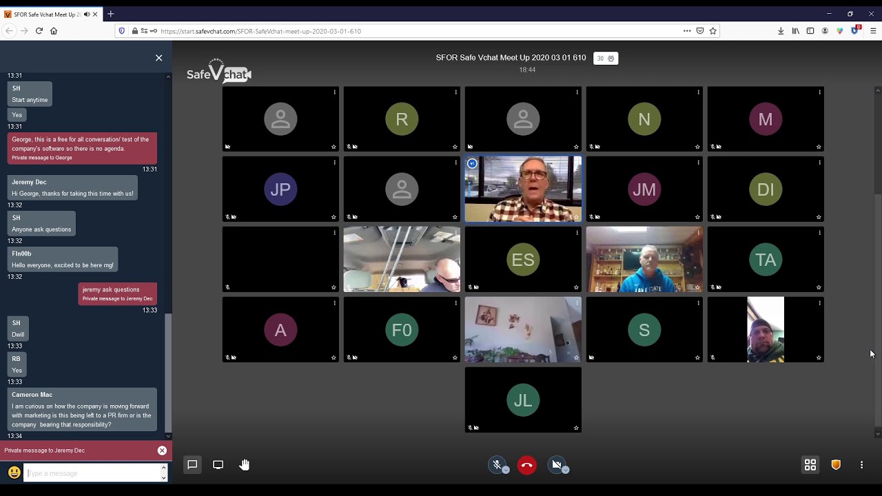 SFOR shareholders impromptu meeting with George Waller