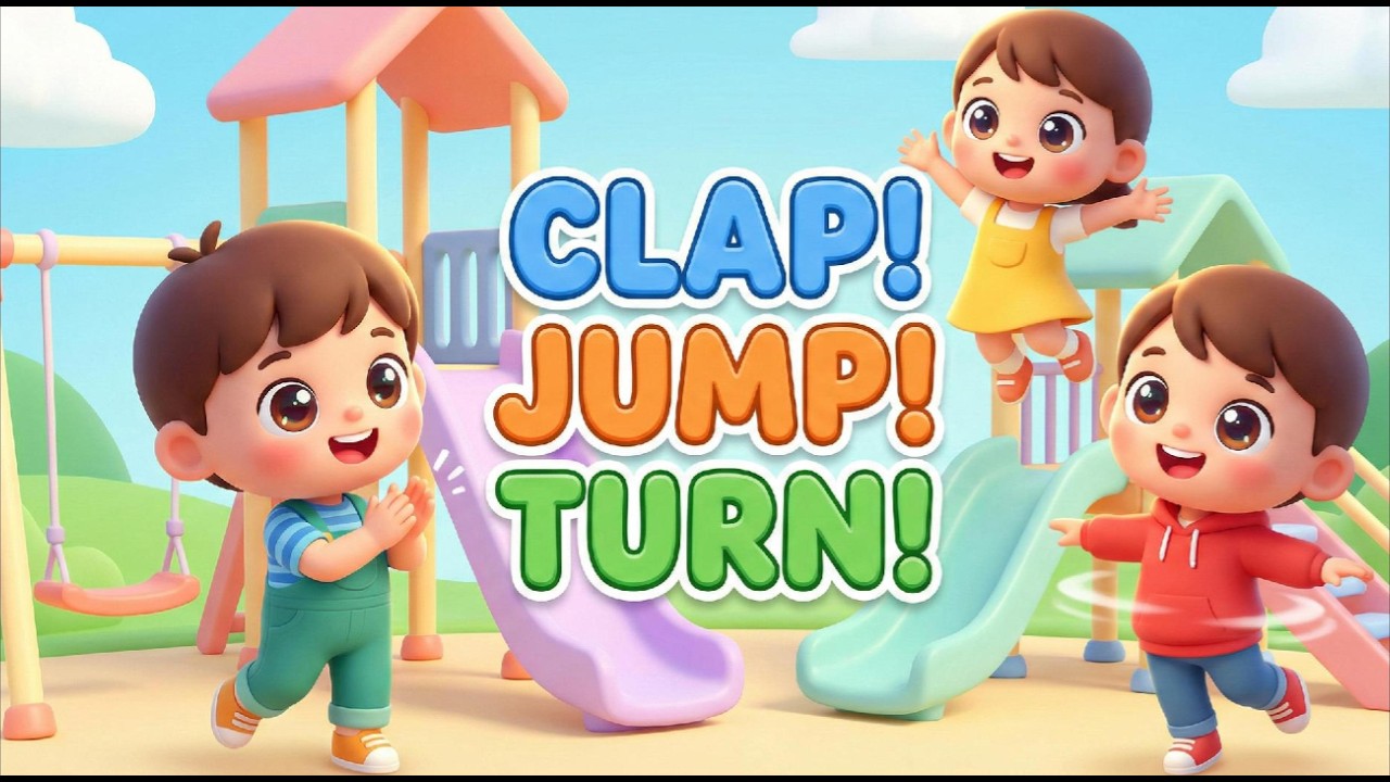 Clap Jump Turn Around | Fun Action Song for Kids Dance - YouTube
