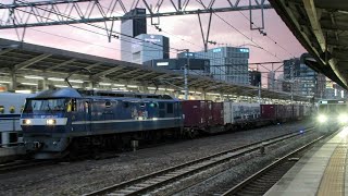 EF210-140+コキ16車名古屋駅通過 2086レ