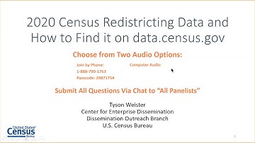 2020 Census Redistricting Data and How to Find it on data.census.gov
