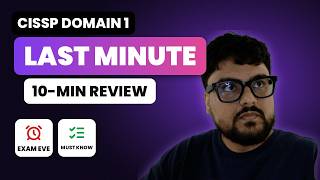 Information CISSP Domain 1 Cram: Security & Risk Management in 10 Minutes | 2026 Update