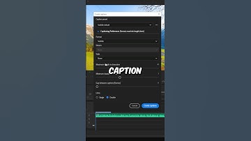 How To Automatically Create Captions in Premiere Pro