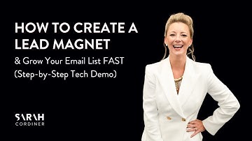 How to Create a Lead Magnet & Grow Your Email List FAST (Step-by-Step Tech Demo)