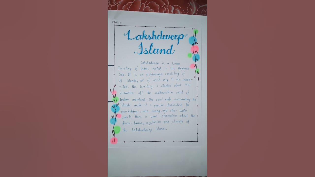 Art Integrated File on A & N Islands and Lakshadweep Islands – Flora