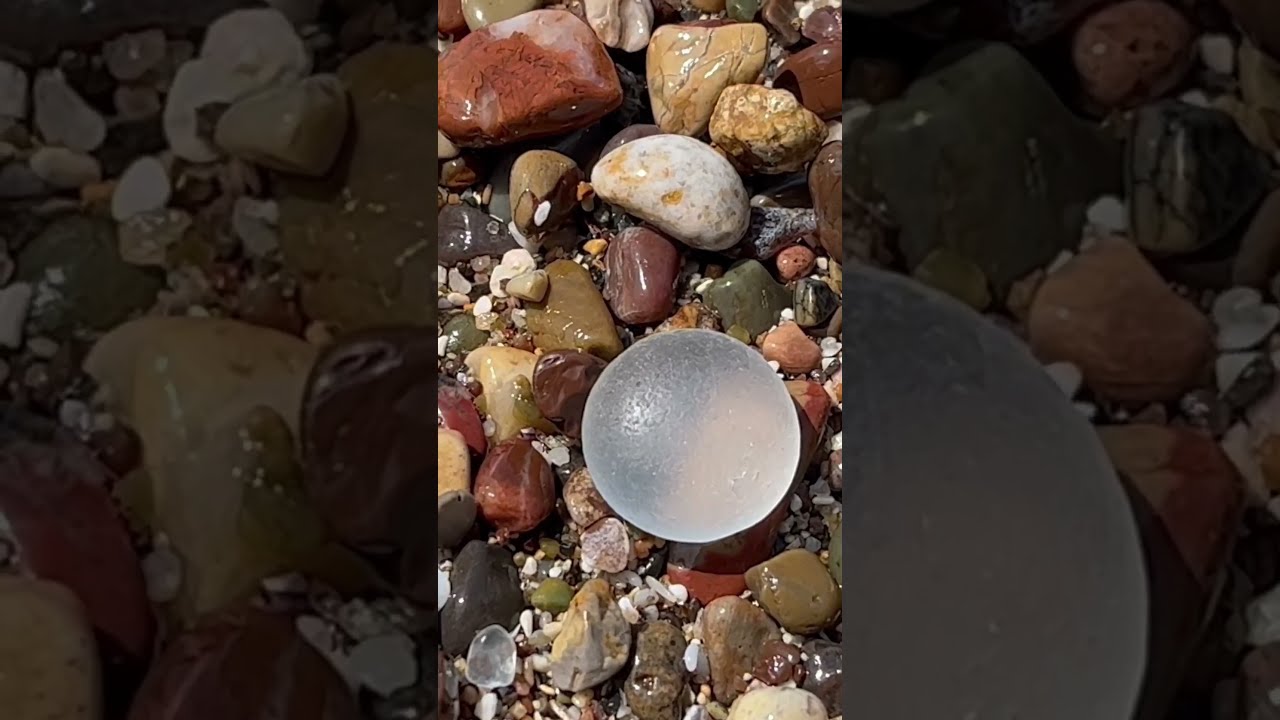 Clear Round Sea Glass Beach SeaGlass