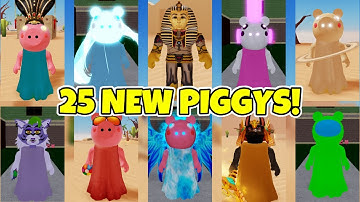 [225] FIND THE PIGGY MORPHS *How to get ALL 25 NEW PIGGY Morphs & Badges* - Roblox