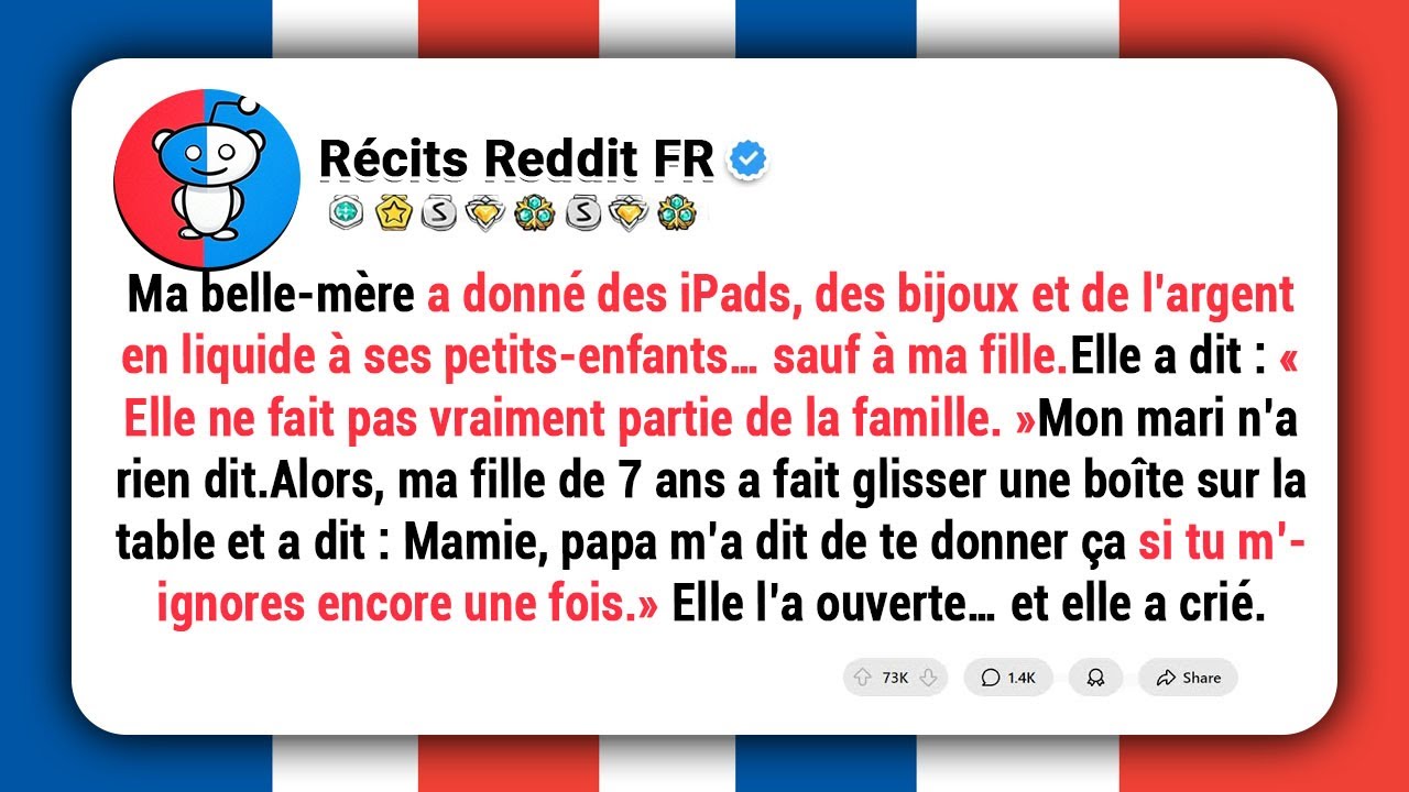 Ma belle-mère a gâté tous ses petits-enfants, sauf ma fille : « elle ne fait pas partie de la famill