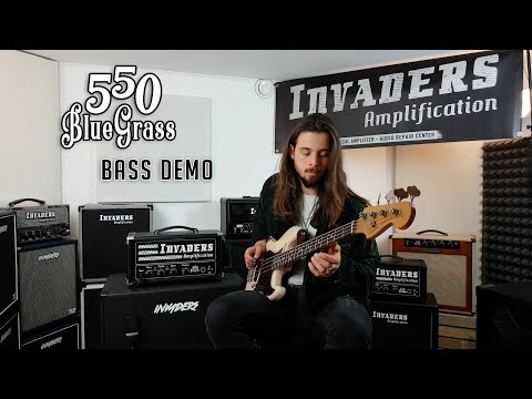 Invaders Amplification - Serie 5 - 550 BlueGrass - 50W Full tube - Bass Demo with Loic Videtta