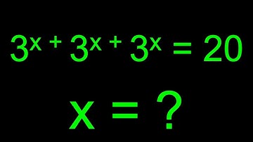 Een mooie exponentiële vergelijking | Kun jij dit probleem oplossen? | Wiskunde Olympiade