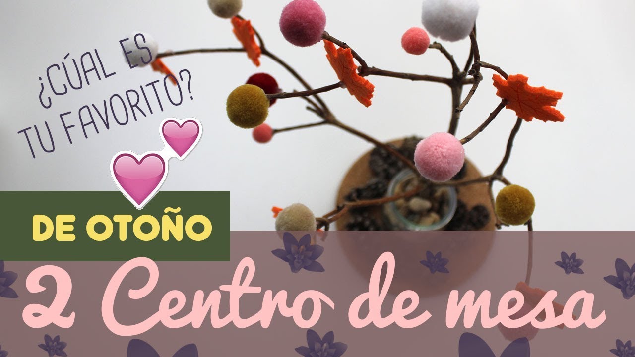 🍂🍃 CENTRO de MESA de OTOÑO 🍂🍃 ¿Cómo hacer decoración de mesa de otoño? manualidades raudales