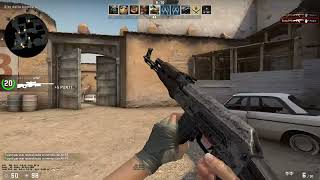 CS:GO -  AK-47 Steel Delta (Factory New) Gameplay