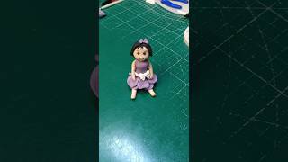 how to make fondant little girl / girl cake / cake topper / #fondant #girl #littlegirl #fondantcake