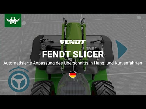 Fendt Slicer - Automatisierte Anpassung des Überschnitts in Hang- und Kurvenfahrten